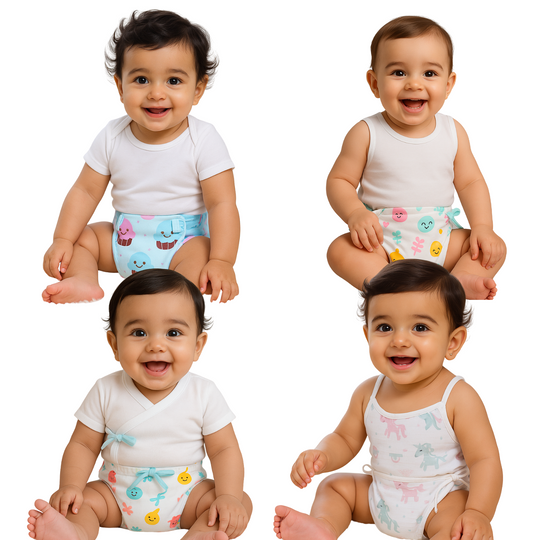 Breathable Baby Muslin Langot (Pack of 4)