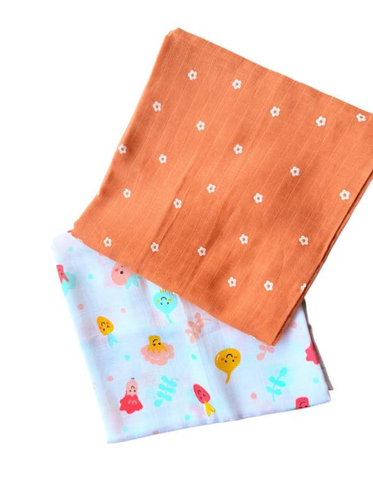 Quick-Dry Muslin Baby Towel ( Pack of 2 )