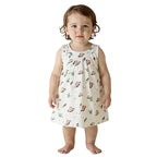 Baby Girl Cotton Muslin Frock - Cute Print ( Pack of 1 )