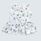Button Frock for Baby Girls