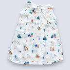 Baby Girl Cotton Muslin Frock - Cute Print ( Pack of 1 )