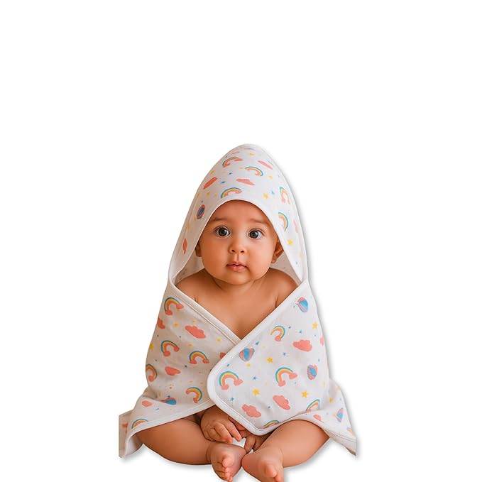 Muslin Cotton Hooded Baby Bath Towel PO1