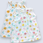 Baby Girl Cotton Muslin Frock - Cute Print ( Pack of 1 )