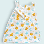 Baby Girl Cotton Muslin Frock - Cute Print ( Pack of 1 )