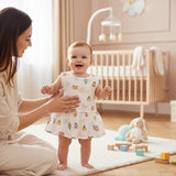 Button Frock for Baby Girls