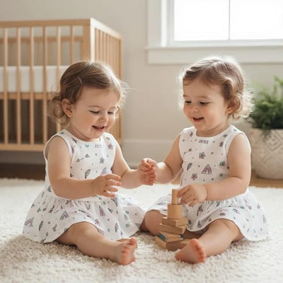 Button Frock for Baby Girls PO2