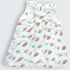 Baby Girl Cotton Muslin Frock - Cute Print ( Pack of 1 )