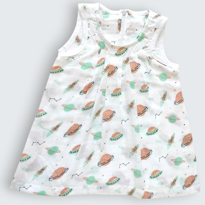 Frock With Soft Zip for Baby Girls