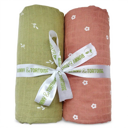 Muslin Cotton Swaddle Set ( Pack of 2)
