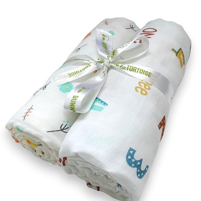 100% Cotton Muslin Baby Swaddle Set PO2