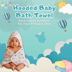 Baby Hooded Muslin Towel ( pack of 1 )