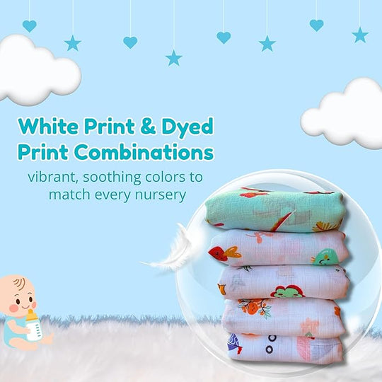 Muslin Cotton Swaddle Set ( Pack of 2)
