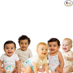 Muslin Cotton Baby Nappy ( Pack of 4 )