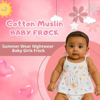 Off White Muslin Knot Frock Baby ( Pack of 2 )