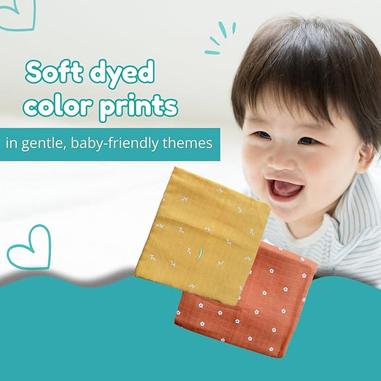 2-Layer Muslin Cotton Baby Bath Towel -(Pack of 1 )