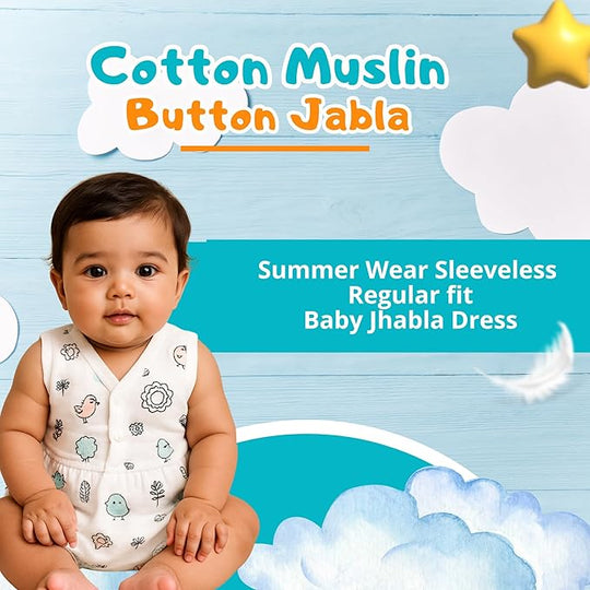 Summer Wear Muslin Jhabla ( Pack of 2 )