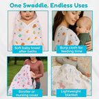 Muslin Cotton Swaddle Set ( Pack of 2)