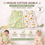 Unisex Muslin Cotton Dyed Jhablas