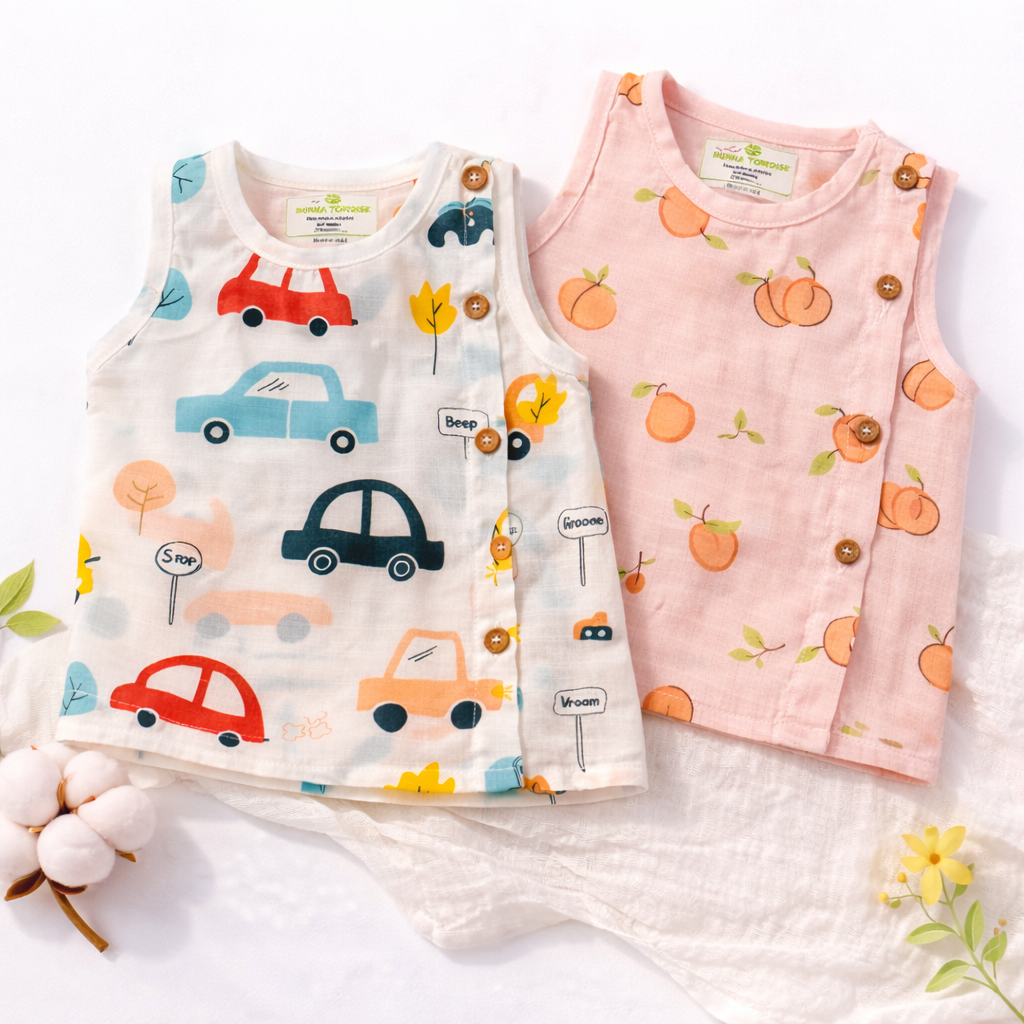 Unisex Muslin Cotton Dyed Jhablas