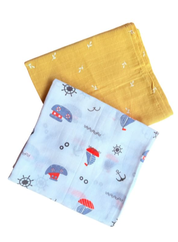 Quick-Dry Muslin Baby Towel (Pack of 3 )