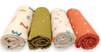 Muslin Cotton Swaddle Set  ( Pack of 4)