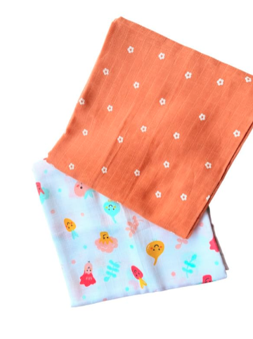 Quick-Dry Muslin Baby Towel (Pack of 3 )
