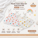 Muslin Cotton Baby Girl Knot Frock