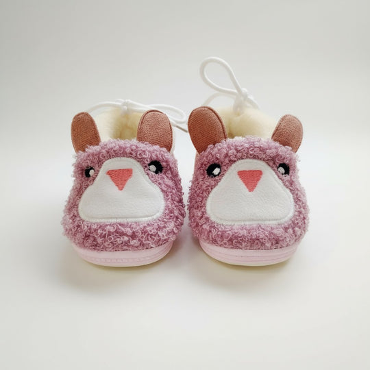 Pink Lamb Baby Booties