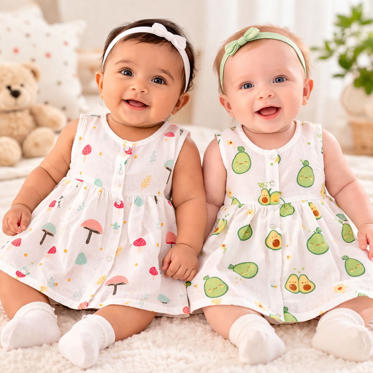 Muslin Cotton Frock for Baby Girls