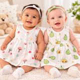Muslin Cotton Frock for Baby Girls