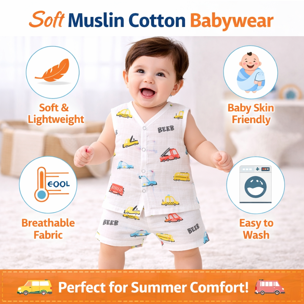 Muslin Baby Cord Set